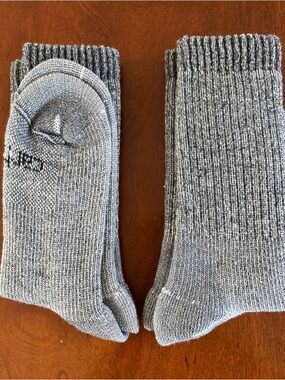 Carhartt Gray Ribbed Crew Work Socks